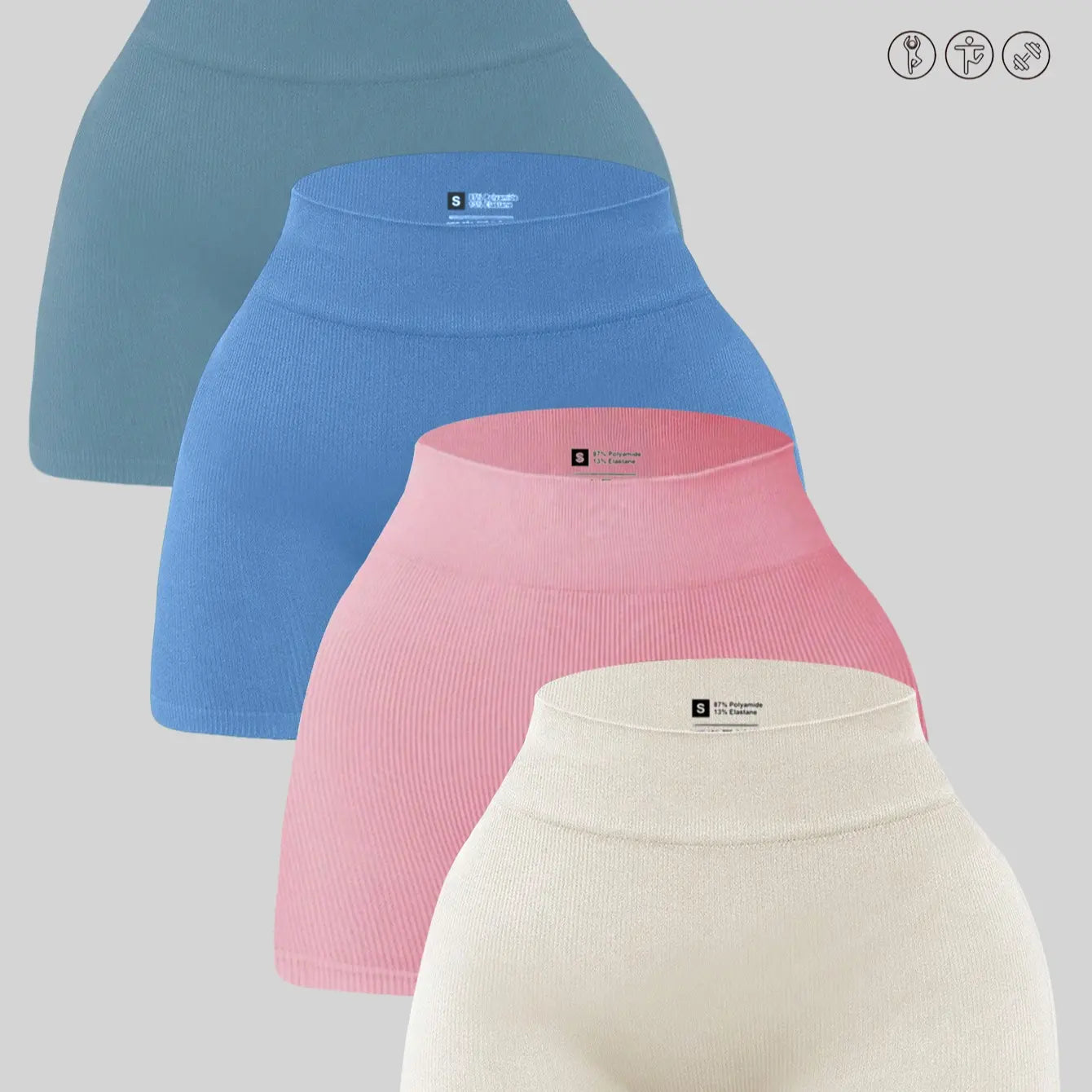 YMZFIT Women's Breathable Stretch Yoga Shorts - Perfect Activewear for Yoga, Running, and Everyday Comfort