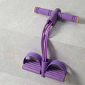 Ultimate 6-Tube Fitness Resistance Band with Foot Pedals – Portable, Elastic, and User-Friendly for All Fitness Levels!