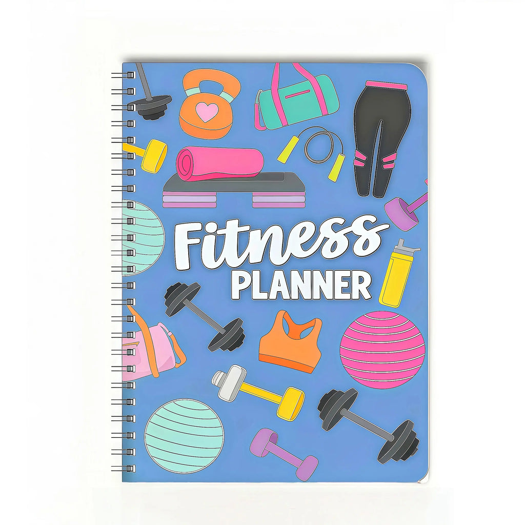 Agenda definitiva para el fitness y registro de entrenamientos: diario de ejercicios sin fecha para el seguimiento de la pérdida de peso y el entrenamiento en casa o en el gimnasio. Regalo ideal para los amantes del fitness.