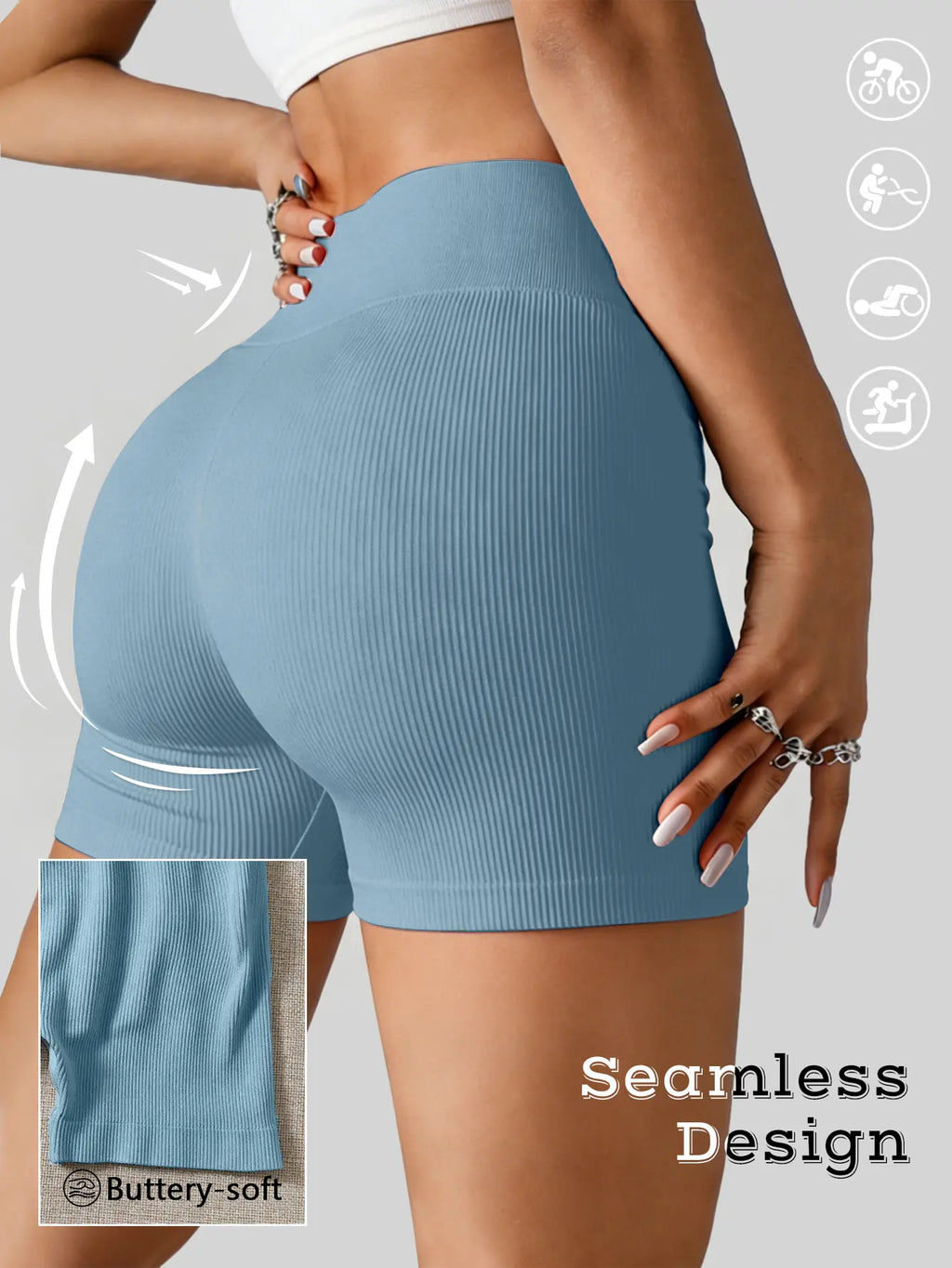 YMZFIT Women's Breathable Stretch Yoga Shorts - Perfect Activewear for Yoga, Running, and Everyday Comfort