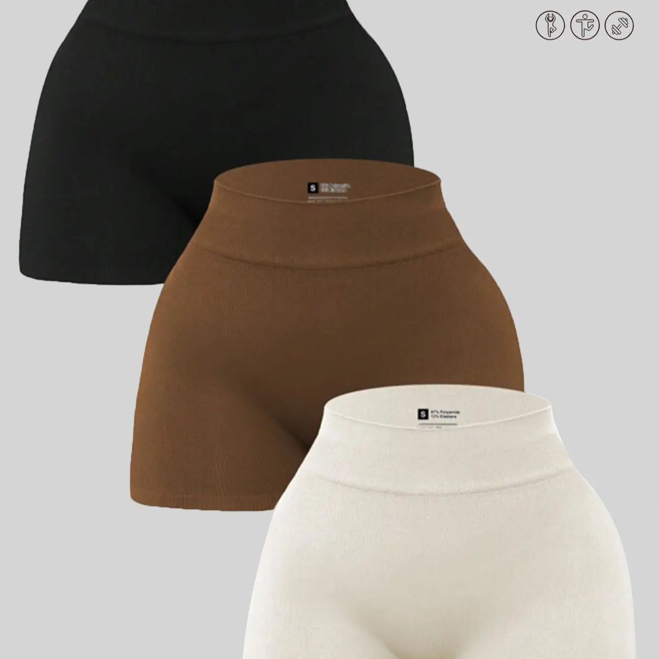 YMZFIT Women's Breathable Stretch Yoga Shorts - Perfect Activewear for Yoga, Running, and Everyday Comfort